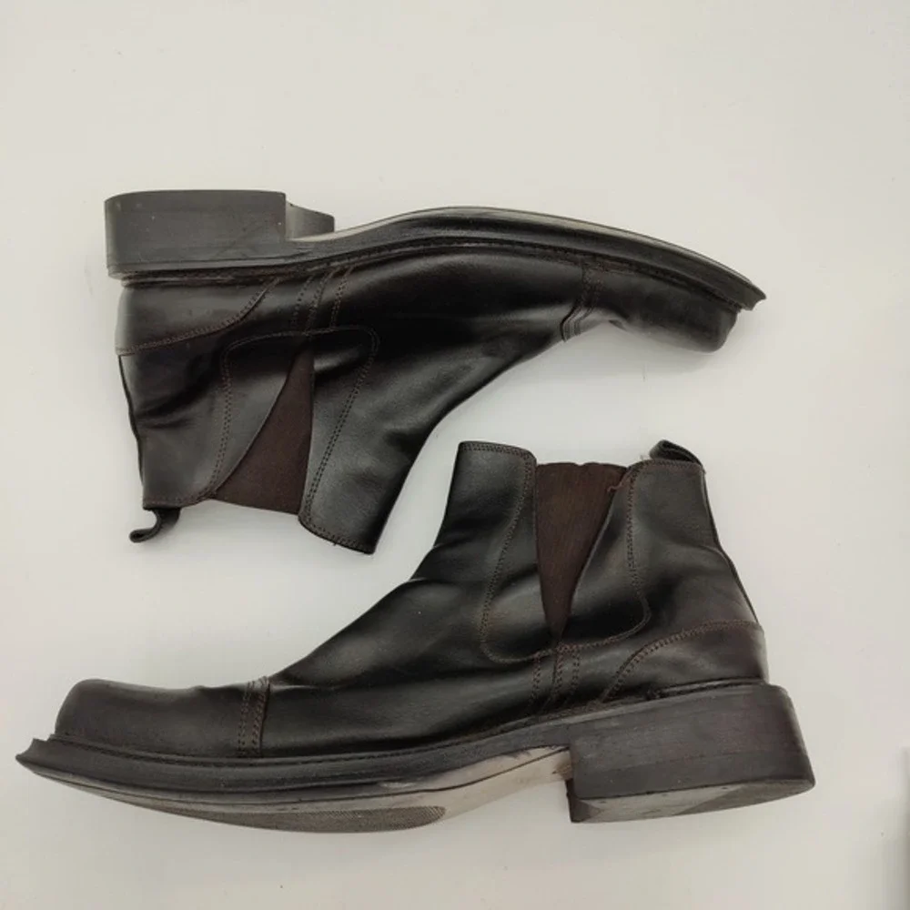 Bed Stu Mens Grunge Biker Western Rocker Chelsea Boots 46 US 13 Brown Leather